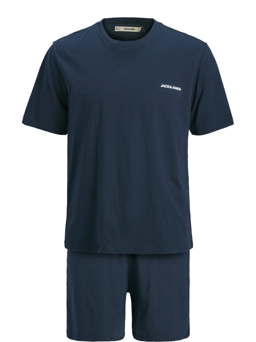 Heren Jaceverest T-shirt & Shorts Set Navy Blazer