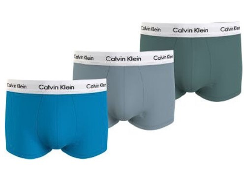 Heren Low Rise Trunk 3 Pack Blauw