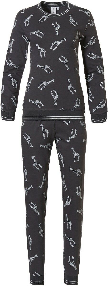 Dames Wildlife Pyjama Antraciet