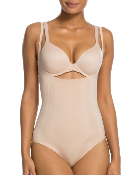 Dames Oncore - Open-Bust Bodysuit Soft Nude