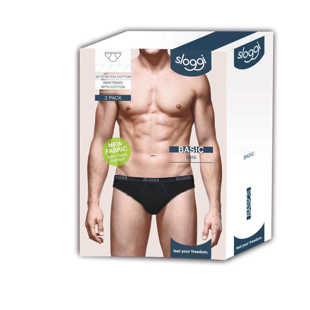 MEN Basic Heren Mini 2-Pack Zwart