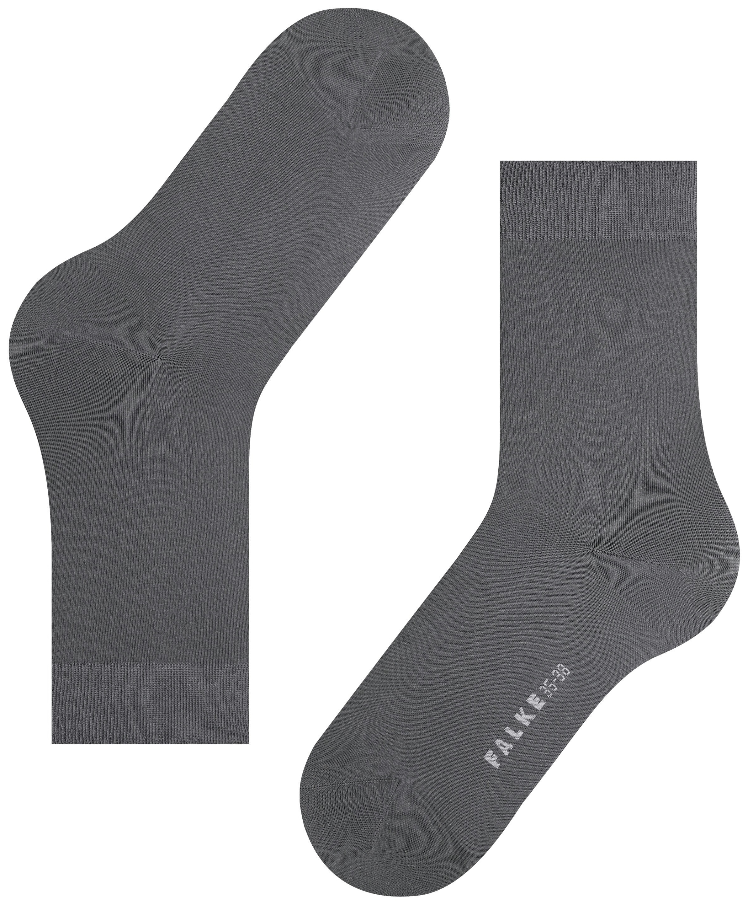 FALKE Dames Cotton Touch Sokken Platinum