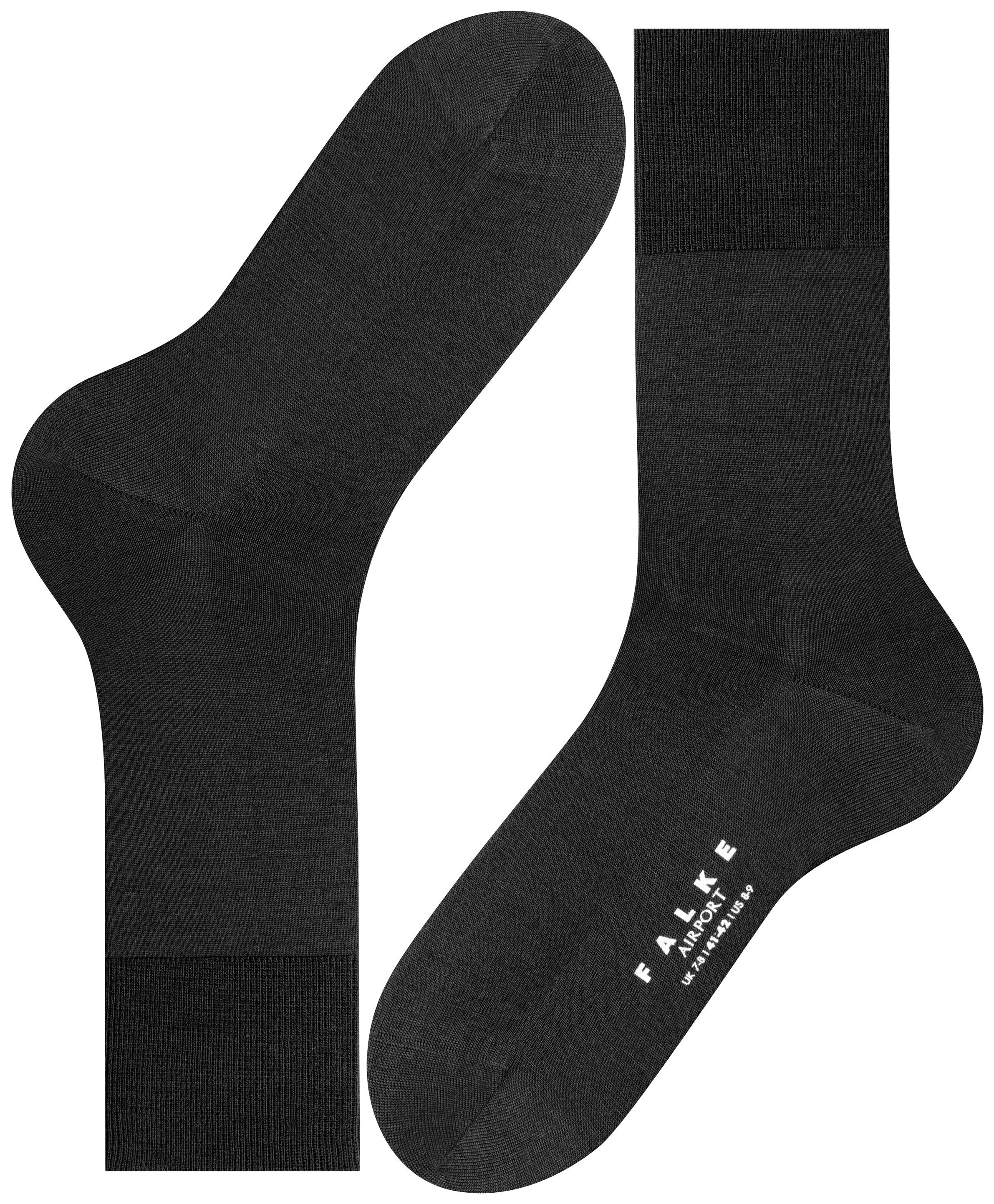 FALKE Heren Airport Sokken Black