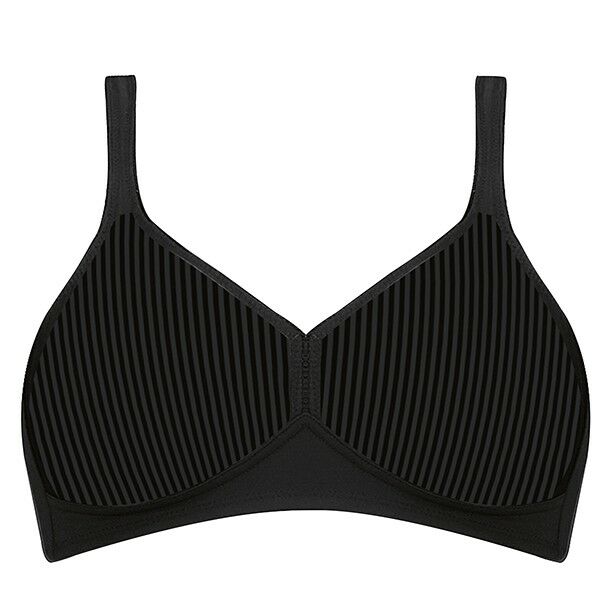 Dames Modern Soft + Cotton Dames Bh Zonder Beugel Zwart