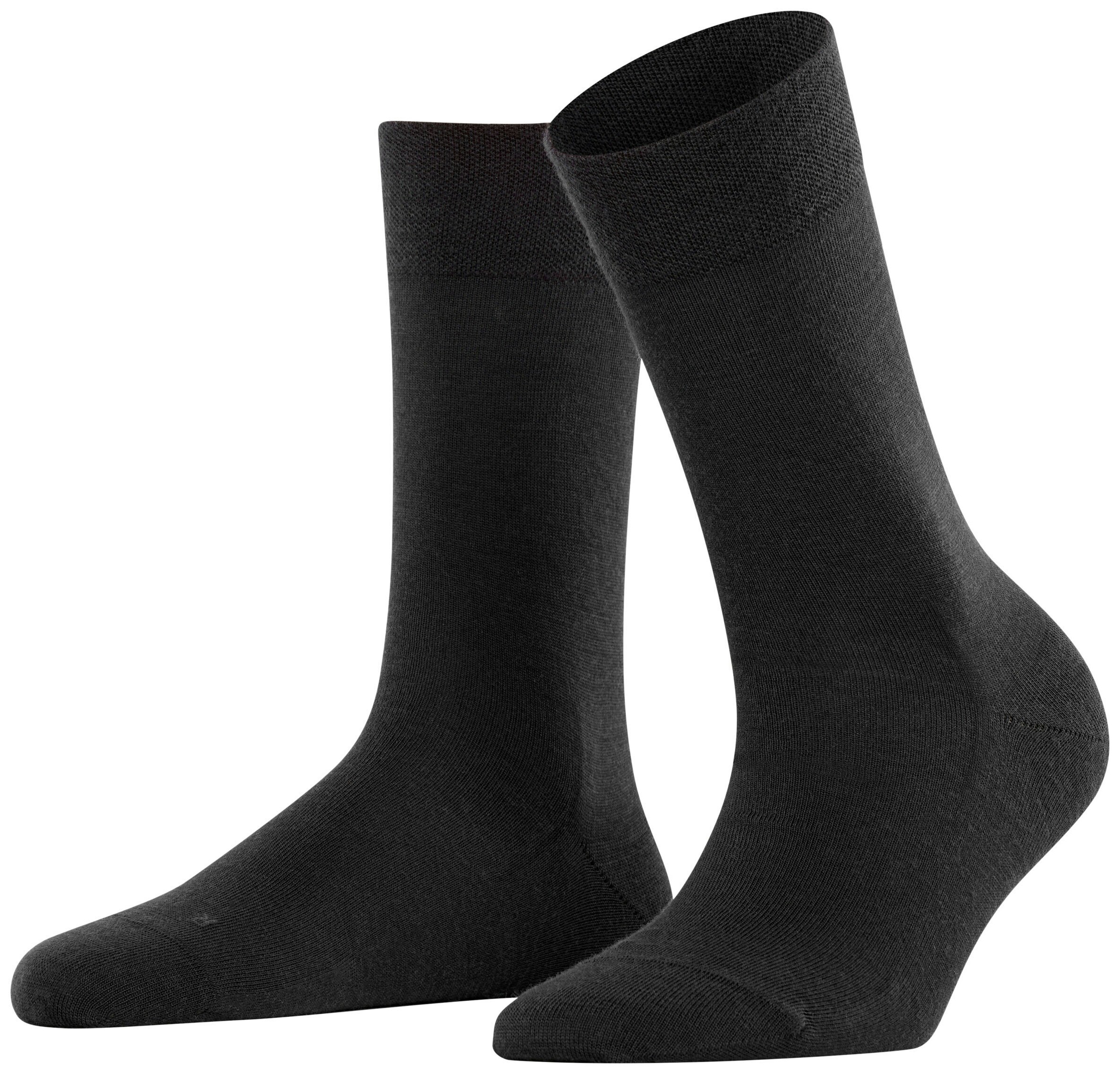FALKE Dames Sensitive Berlin Sokken Zwart