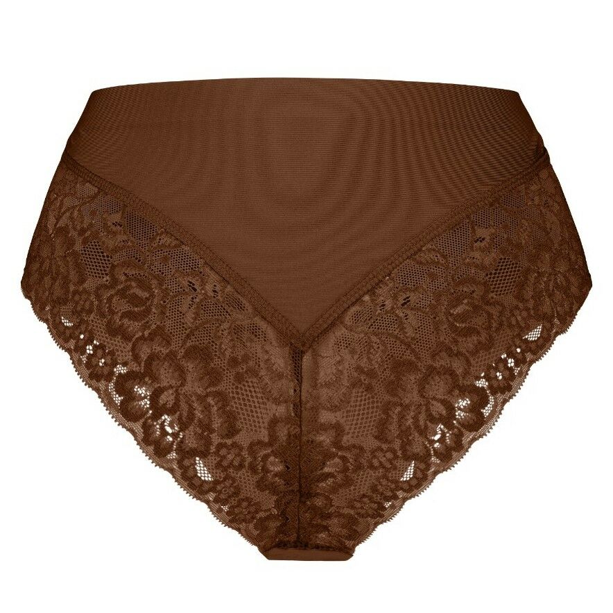 Secrets Dames High Waist Brazilian Met Kant Coconut