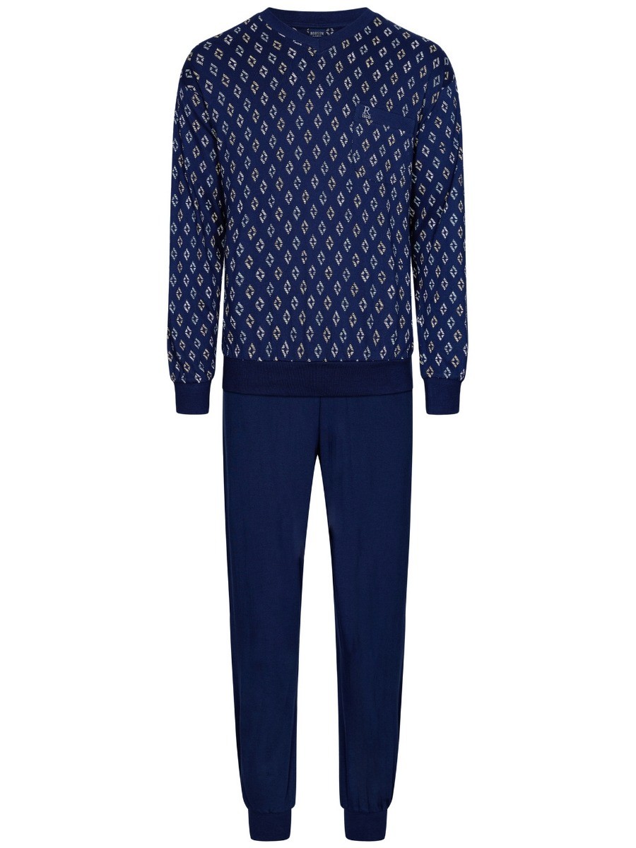 Heren Pyjama Donkerblauw