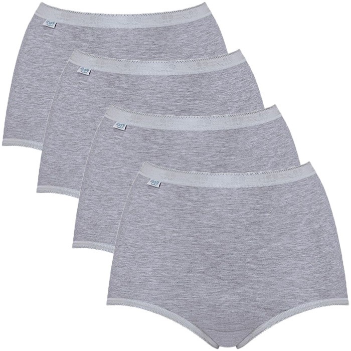 Dames Basic+ 4-Pack Maxi Grijs