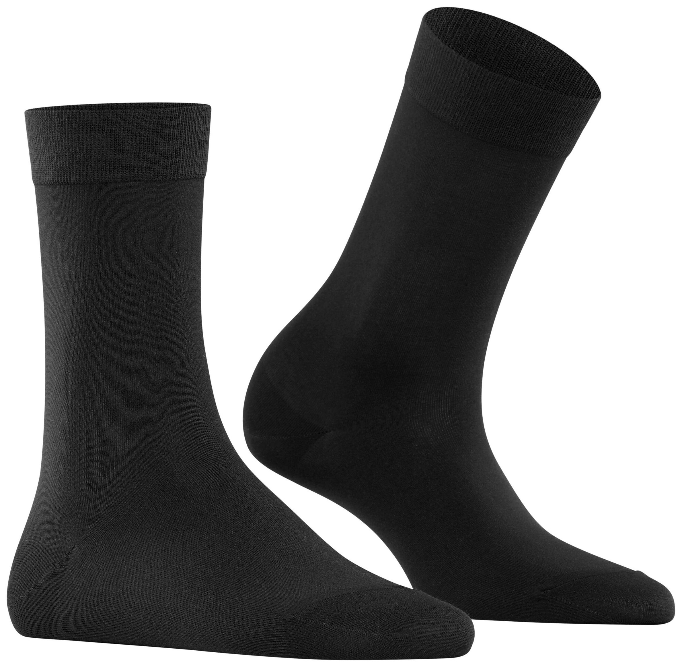 FALKE Dames Cotton Touch Sokken Zwart