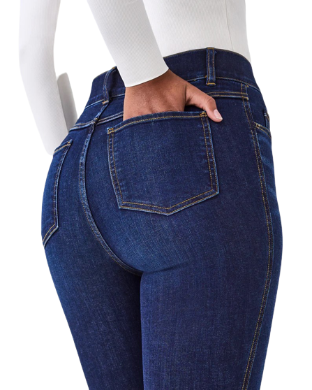 Dames Denim Flare Jeans Midnight Shade XXL