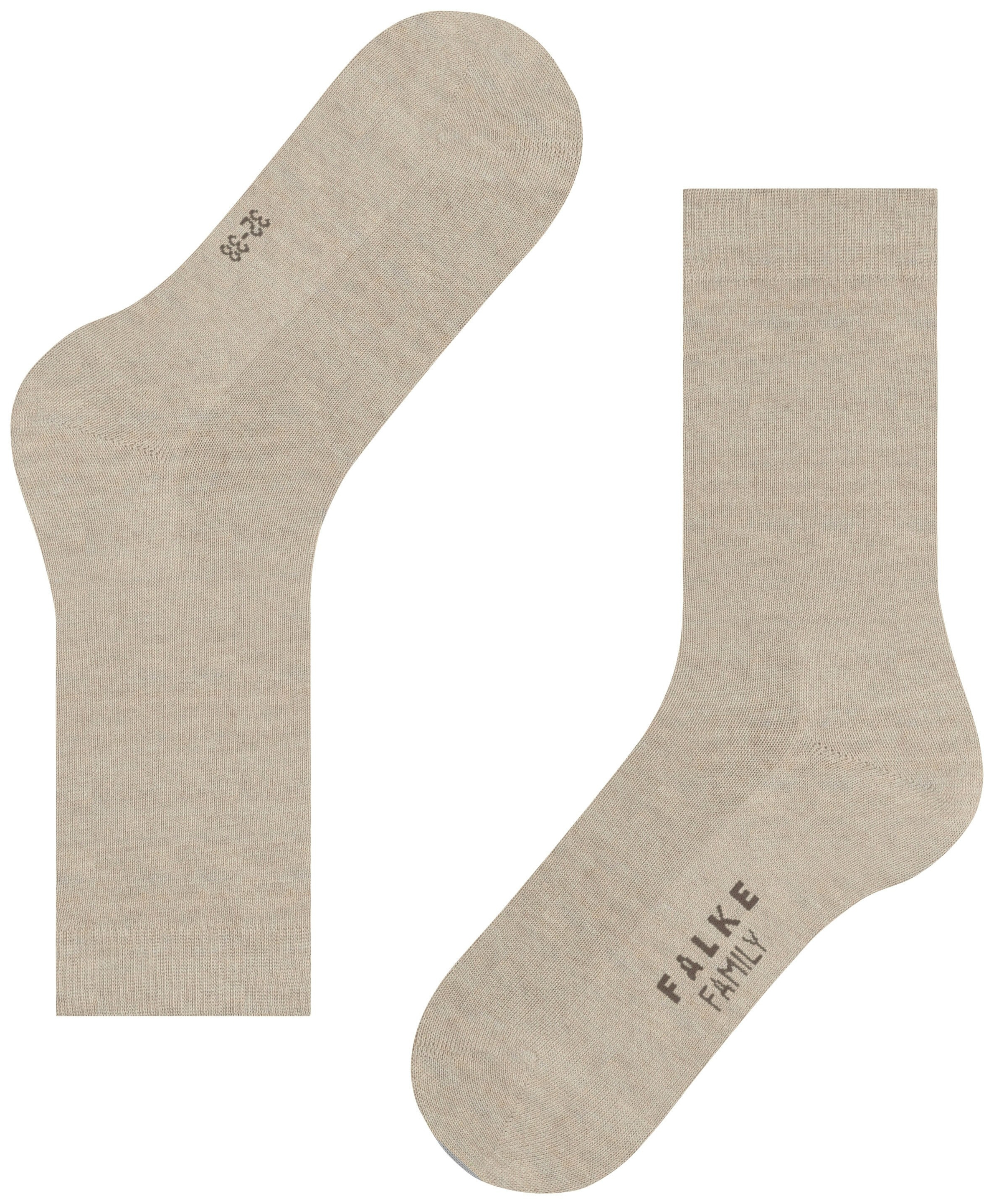 FALKE Dames Family Sokken Beige