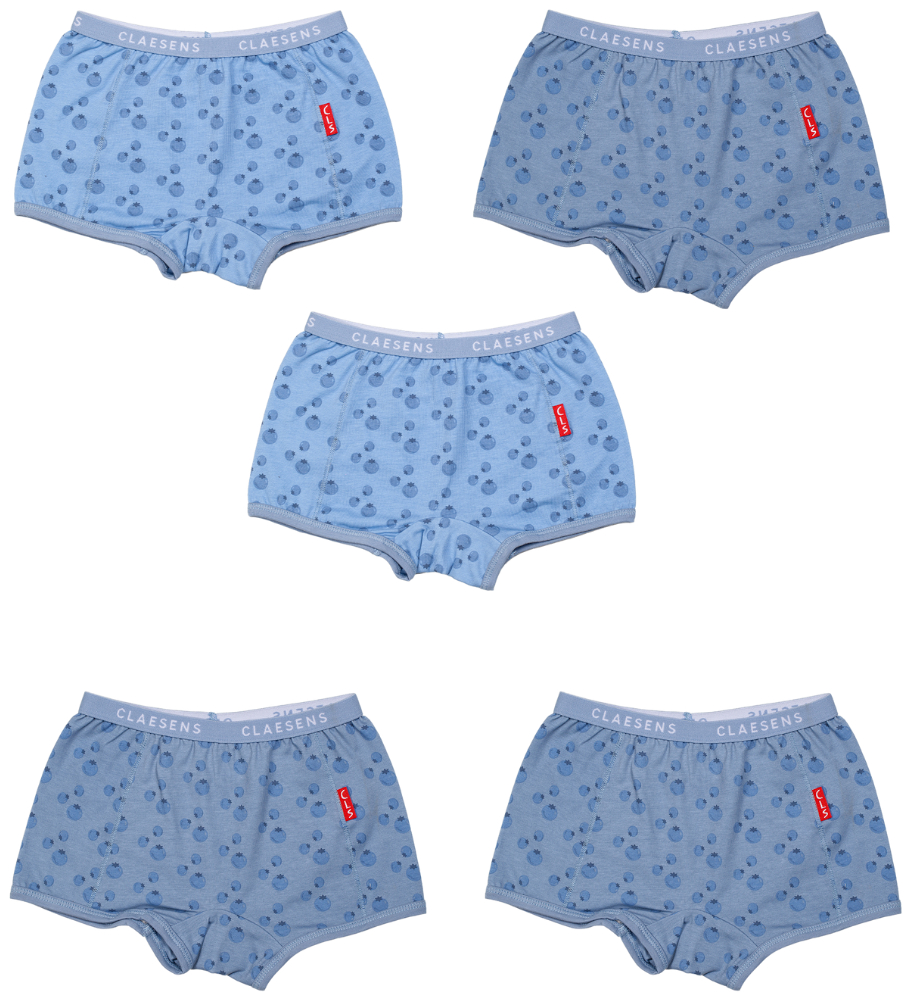 Claesens Meisjes Boxershort 5-Pack Blueberry