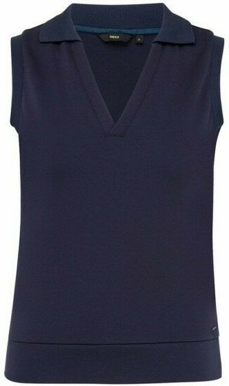 Dames Mouwloze Polo Donkerblauw