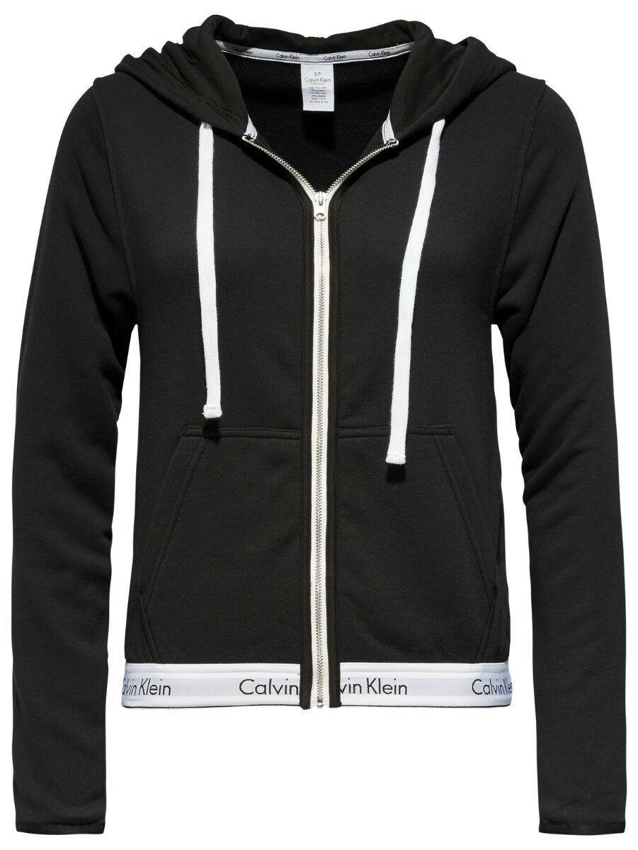 Modern Cotton Dames Zipper Hoodie Black W/ Black Wb