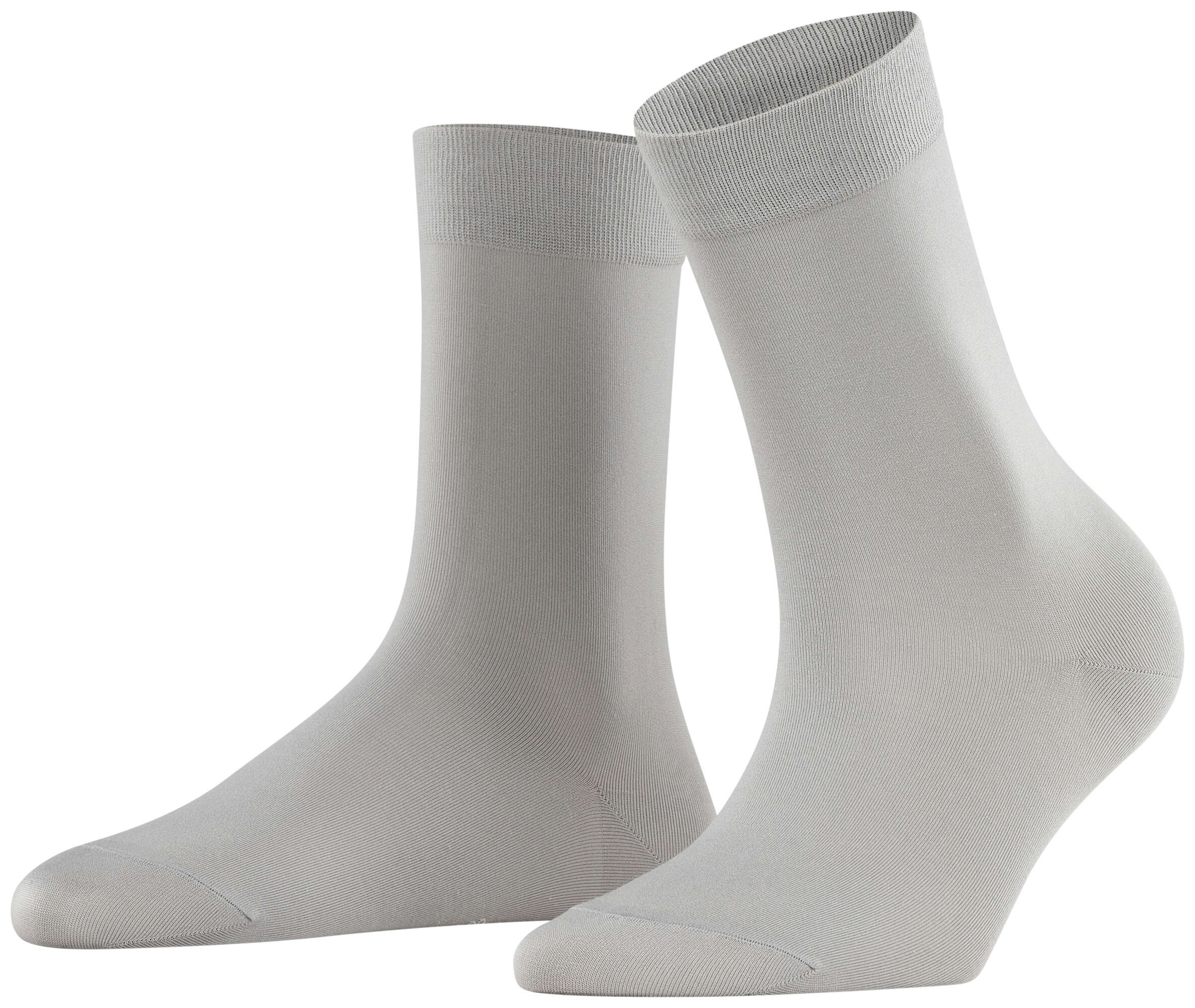 FALKE Dames Cotton Touch Sokken Silver
