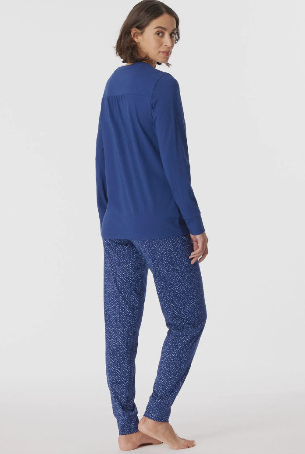 Comfort Essentials Dames Pyjama Marineblauw