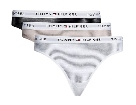Dames Lace String 3-Pack White
