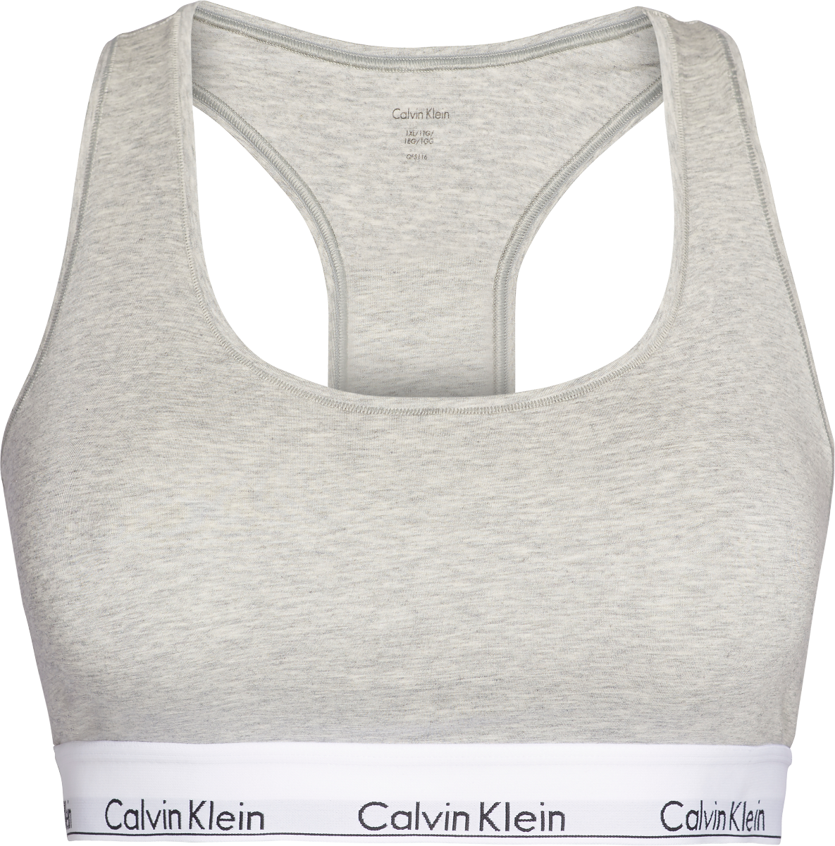 Modern Cotton Dames Plus Bralette Grey Heather