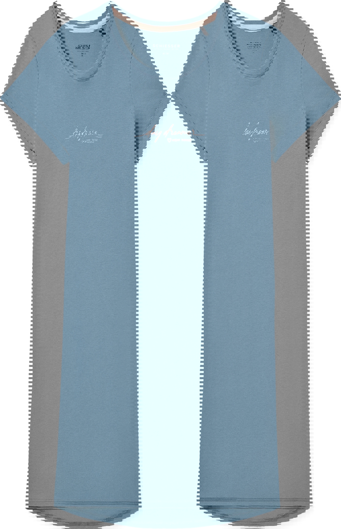 Casual Essentials Dames Nachthemd 1/2 Arm, 95 cm Bluegrey