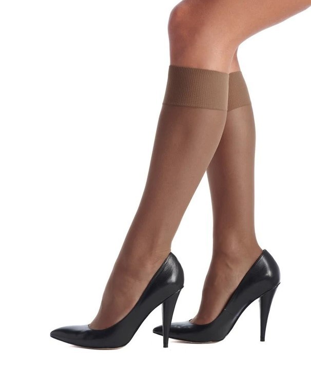 Dames Mi-Bas Lycia 15 Kniekous Hazel