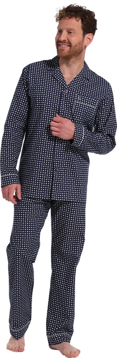 Heren Pyjama Donkerblauw
