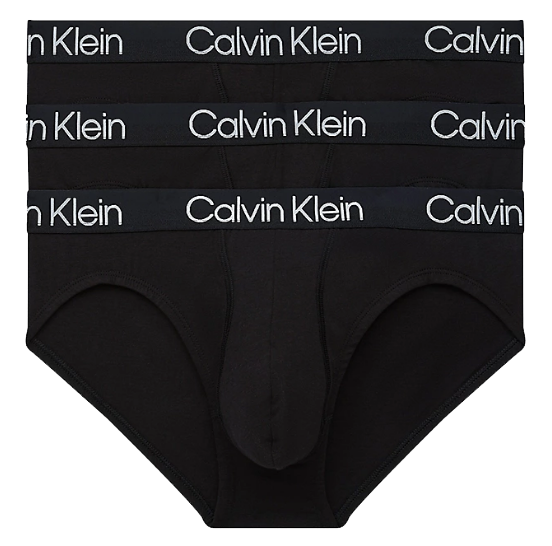 Modern Structure Heren Hip Brief 3-Pack Black