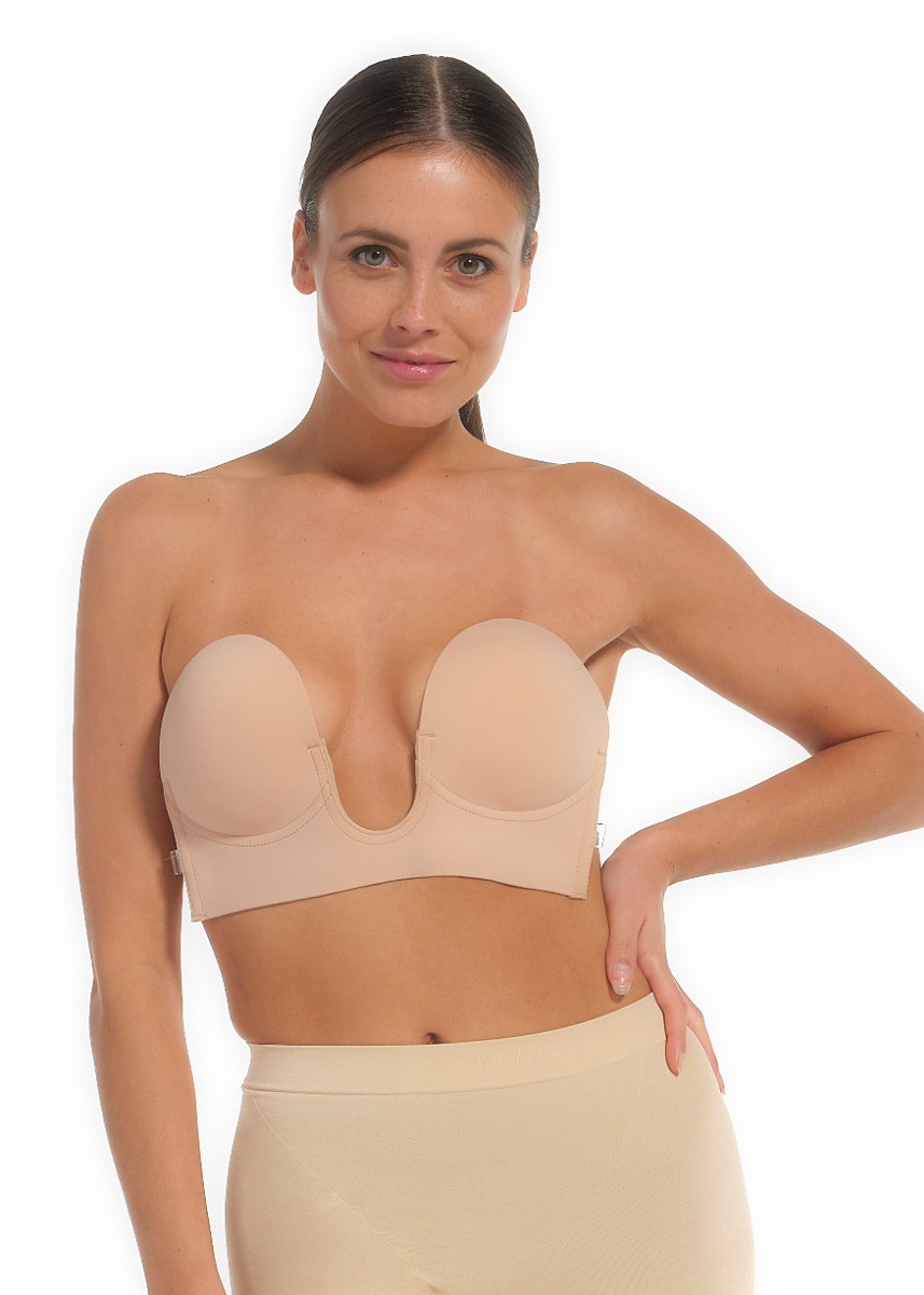 Dames U Plunge Bra Latte