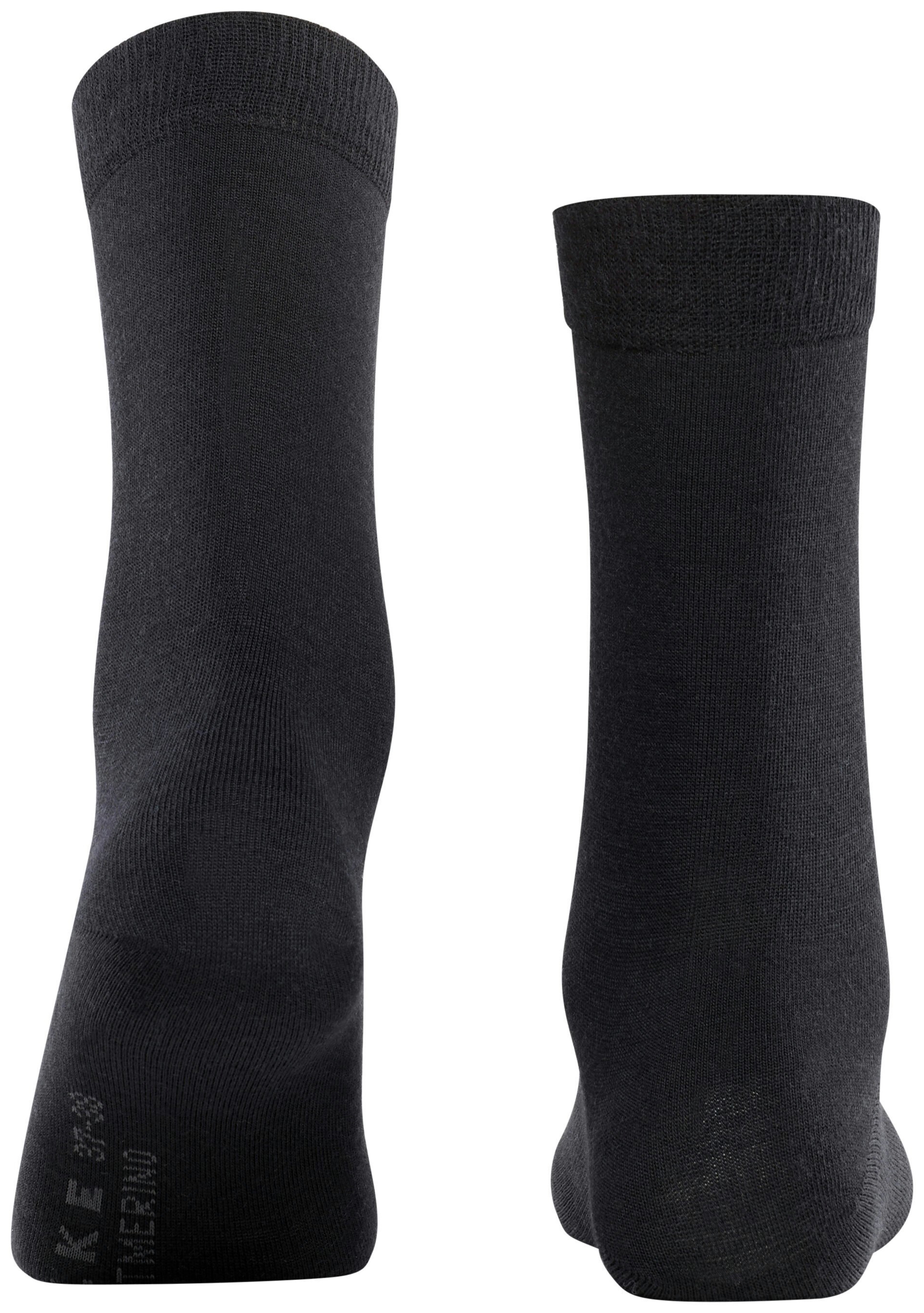 FALKE Dames Softmerino Sokken Zwart