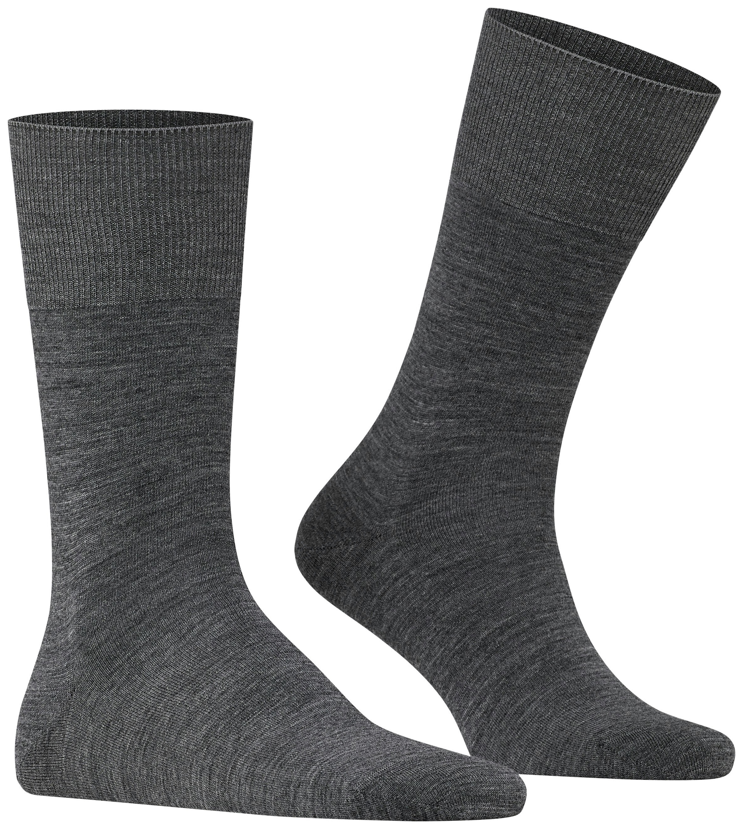 FALKE Heren Airport Sokken Dark Grey