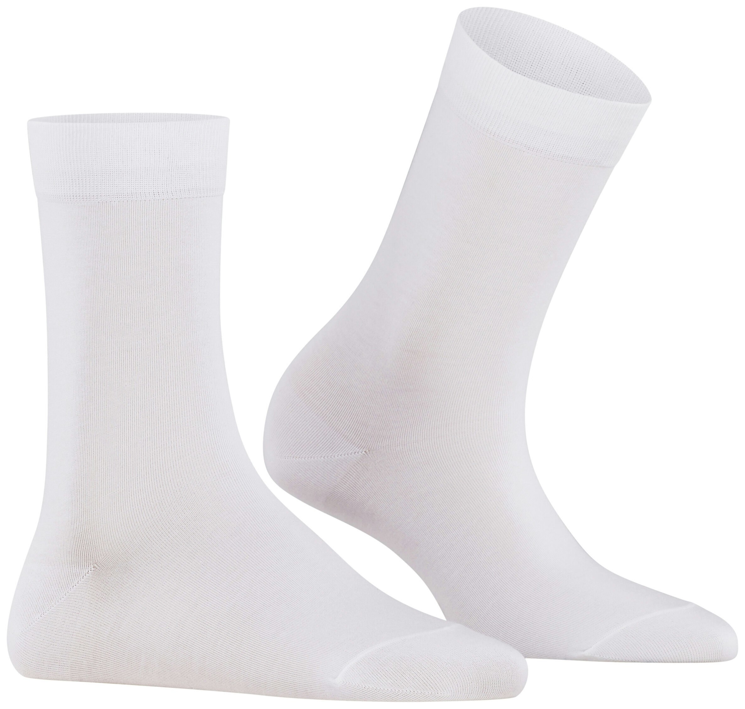 FALKE Dames Cotton Touch Sokken Wit