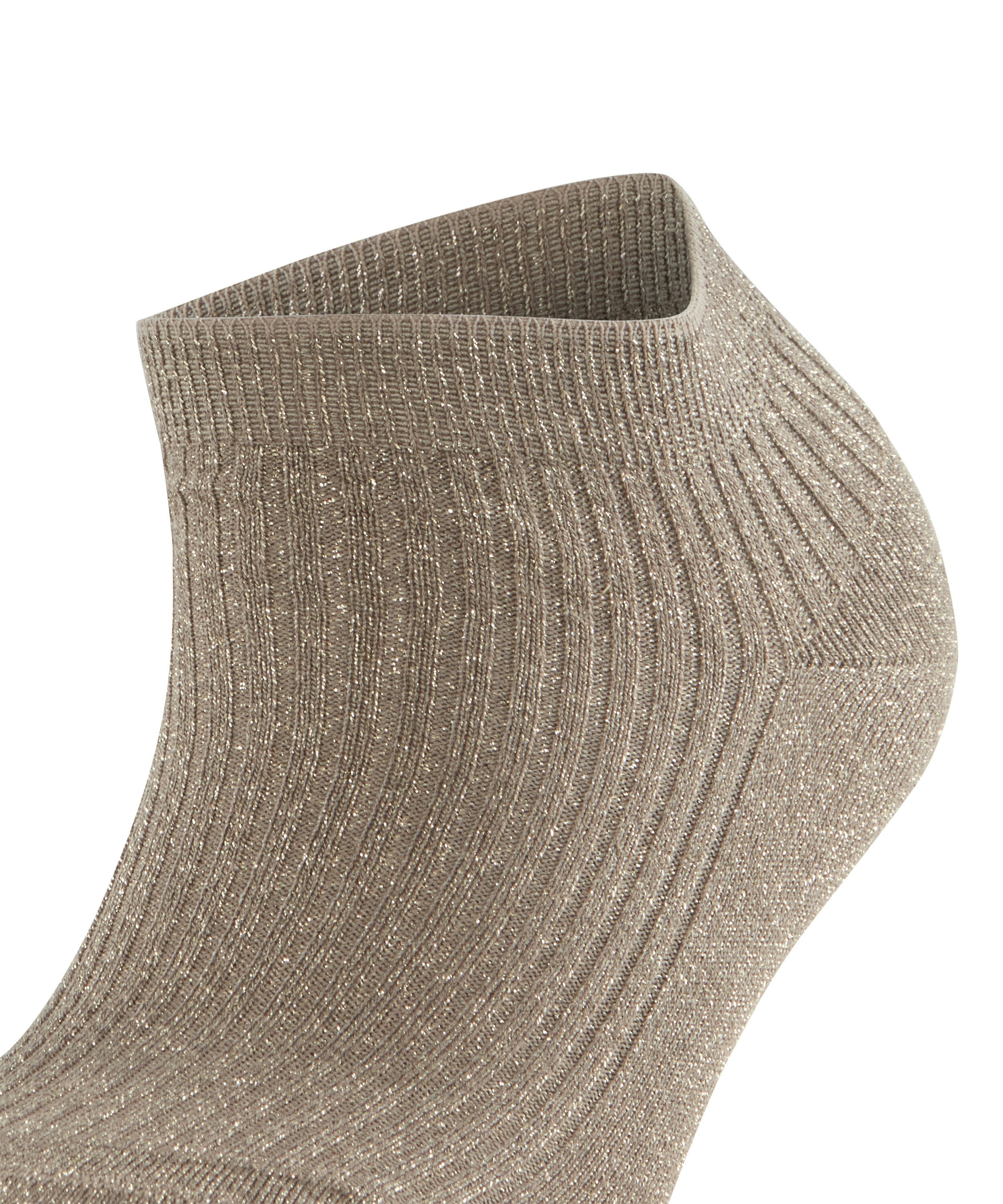 FALKE Dames Shiny Rib Sneakersokken Grijs