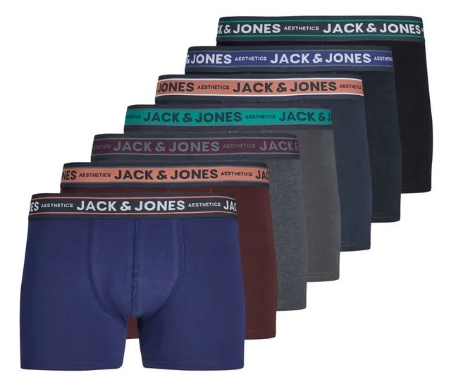 Jack&Jones Heren Jacdaniel Boxershorts 7-Pack Dark Navy