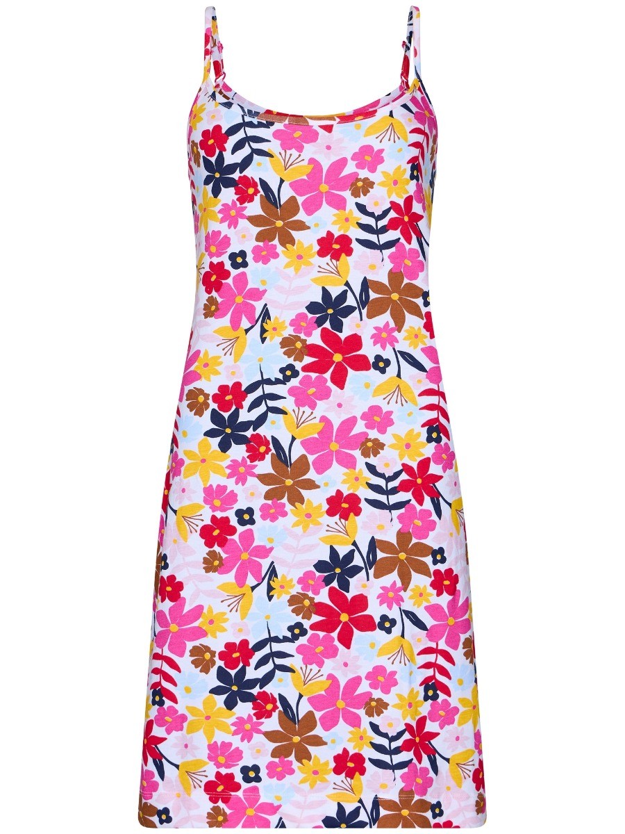 Dames Spaghetti Nachtjurk Pink