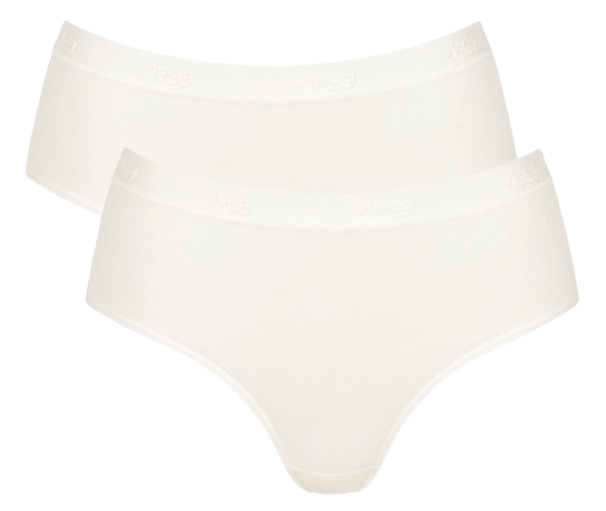 GO Casual Dames Midi 2 Pack Silk White