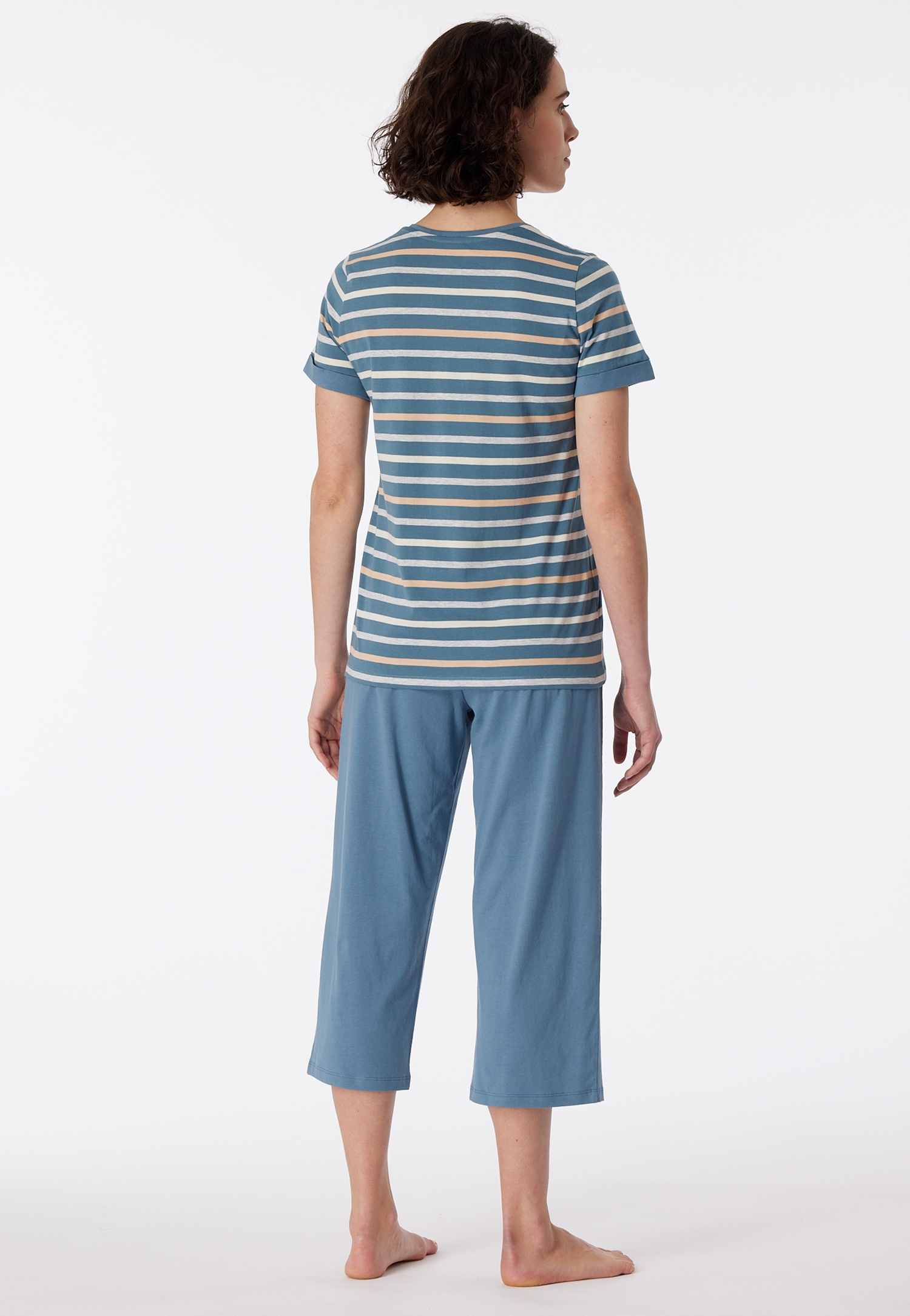 Dames Pyjama lang Bluegrey