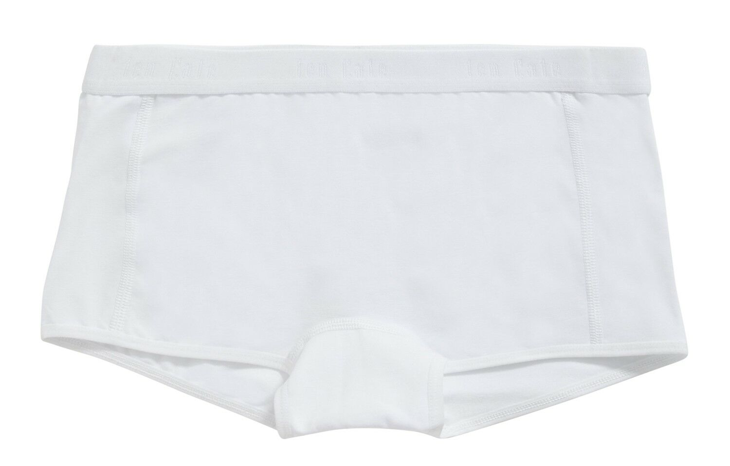 Meisjes Basics Organic Cotton Stretch 2-Pack Short Wit