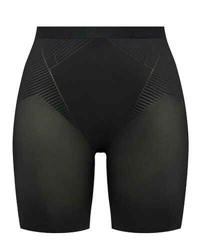 Thinstincts Dames Mid Thigh Short Very Black