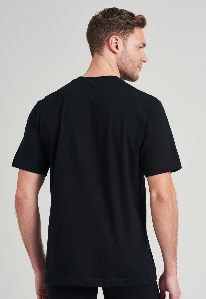American T-shirt Heren T-Shirt 2-Pack Zwart