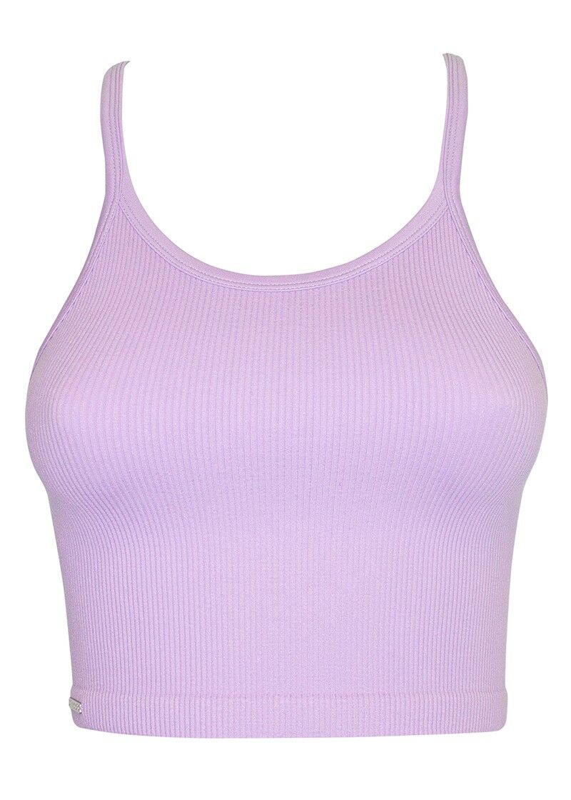 Dames Crop Top Lila