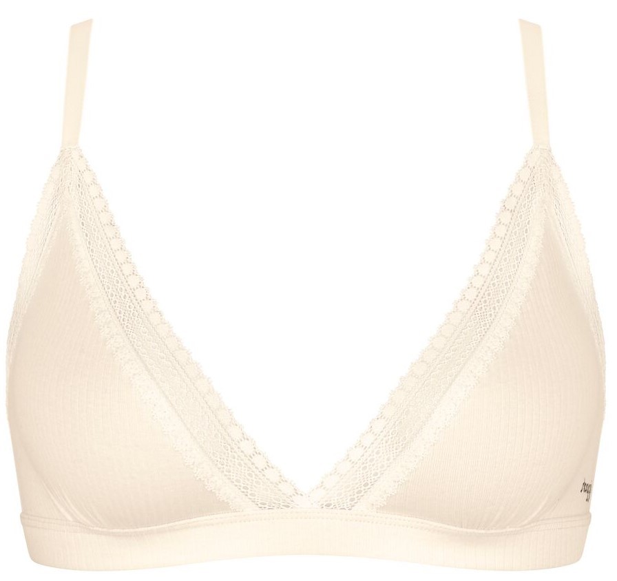 Go Ribbed Dames Bralette Angora