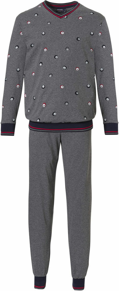 Kids Power Pyjama Grijs/Blauw/Rood