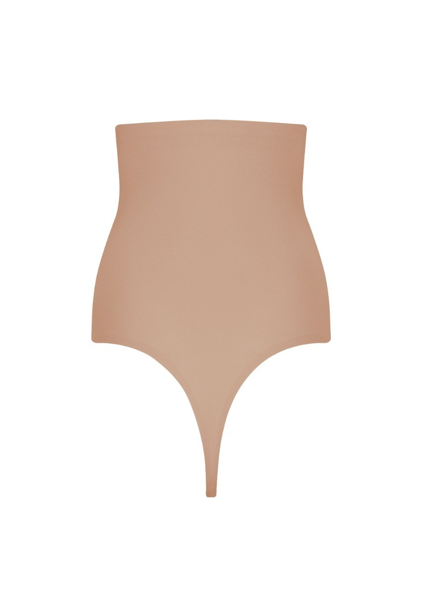 Dames Maxi Sexy High Thong Mocha