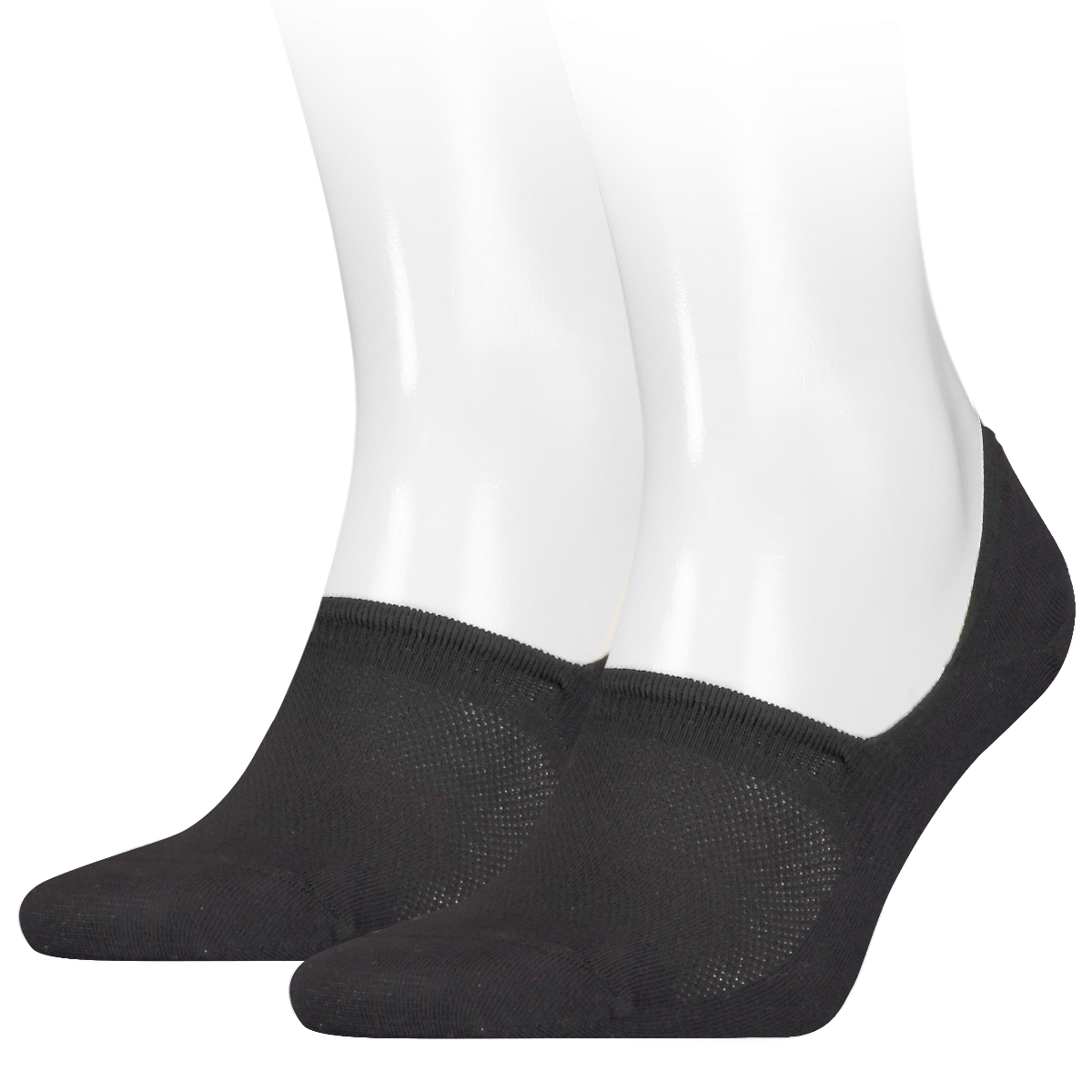 Footie Sokken High Cut 2-Pack Zwart