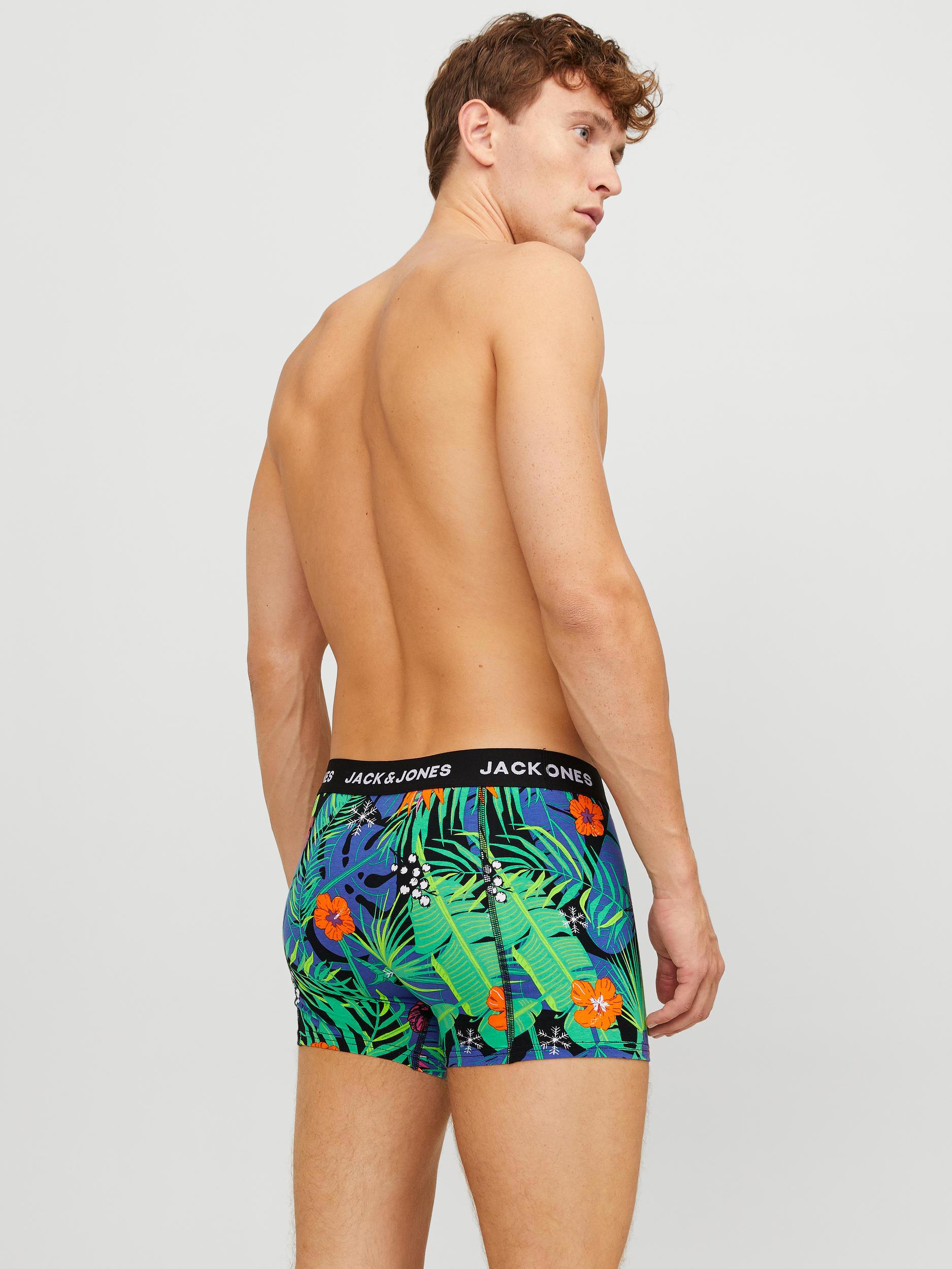 Jack&Jones Heren Jacflower Mix Trunks 3-Pack Blue Iolite