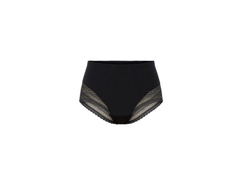 Dames Undie-tectable - Illusion Lace Hi-Hipster Very Black