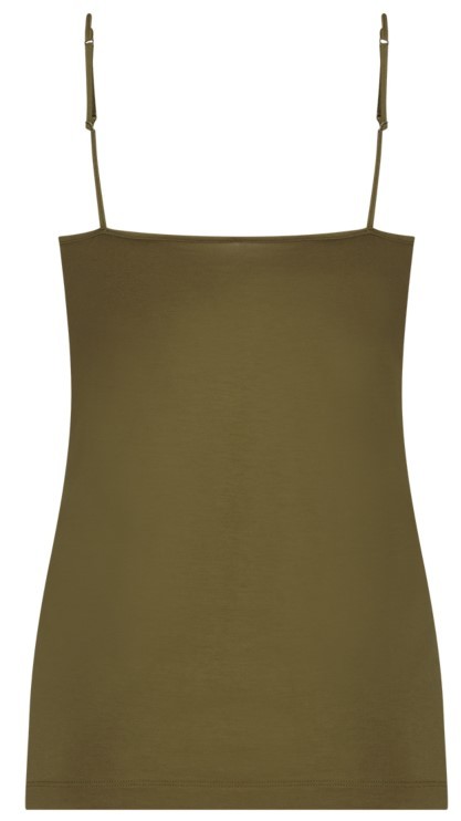 Dames Secrets Modal Top V-Neck Olive Green