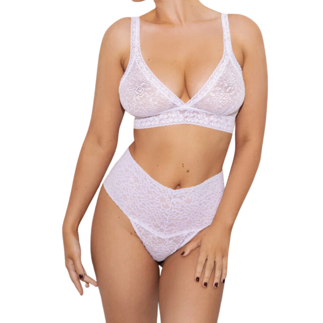 Dames High Waist Brazilian Coconut White