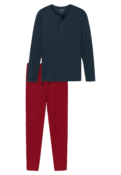 Fashion Nightwear Heren Pyjama Dark Blue