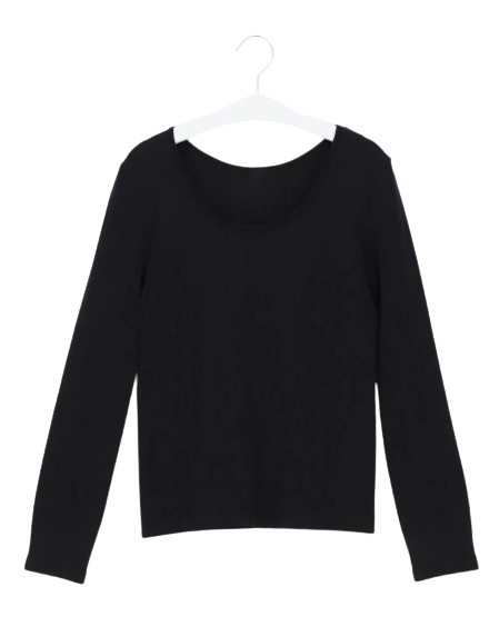 Dames Dolce Vita - T-Shirt Round Lange Mouwen Zwart