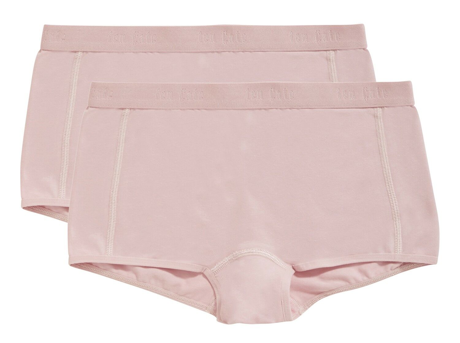 Basics Organic Cotton Stretch Meisjes Short 2-Pack Ash Pink